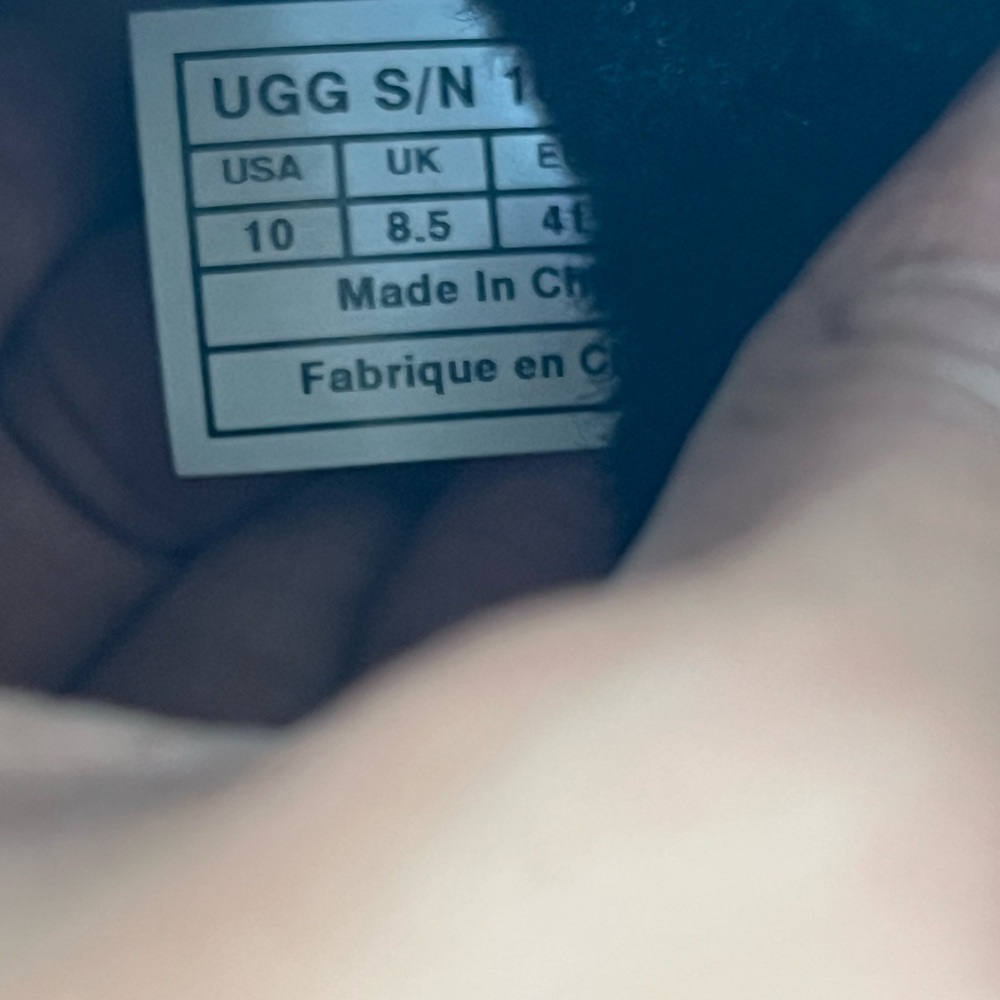 UGG Black and White Animal Print Boots - Picture 5 of 5